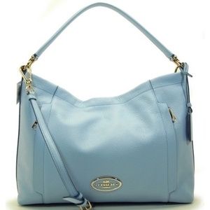 Coach Scout Hobo in Pale Blue